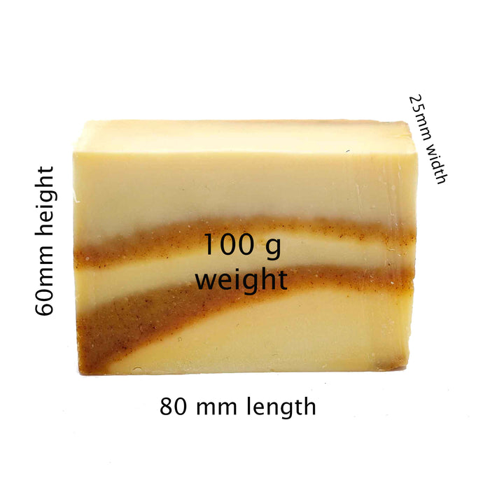 size/weight guide 100g /8 x 6 x 2.5